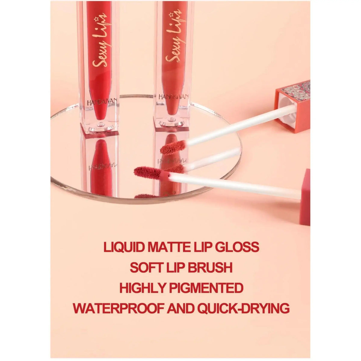 Bohemian Matte Liquid Lipstick 6 Earth Tones | Handaiyan Matte Liquid Lipstick HIP