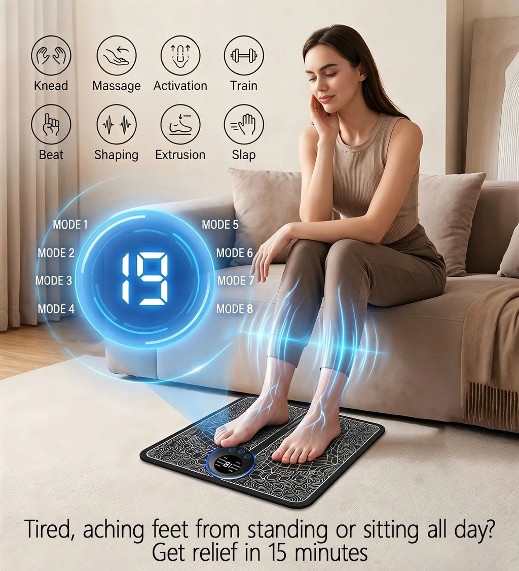 Rechargeable Electric Foot Massage Pad | AXH Relaxation Tool Electric Foot Massager HIP