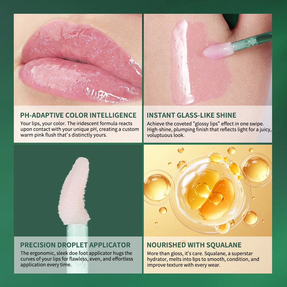 Lip Oil PH Adaptive Color Changing Magic Pink Tone Moisturizing Nourish For All Skin Tones Popular Care Lip Plumper Lips Glosses HIP