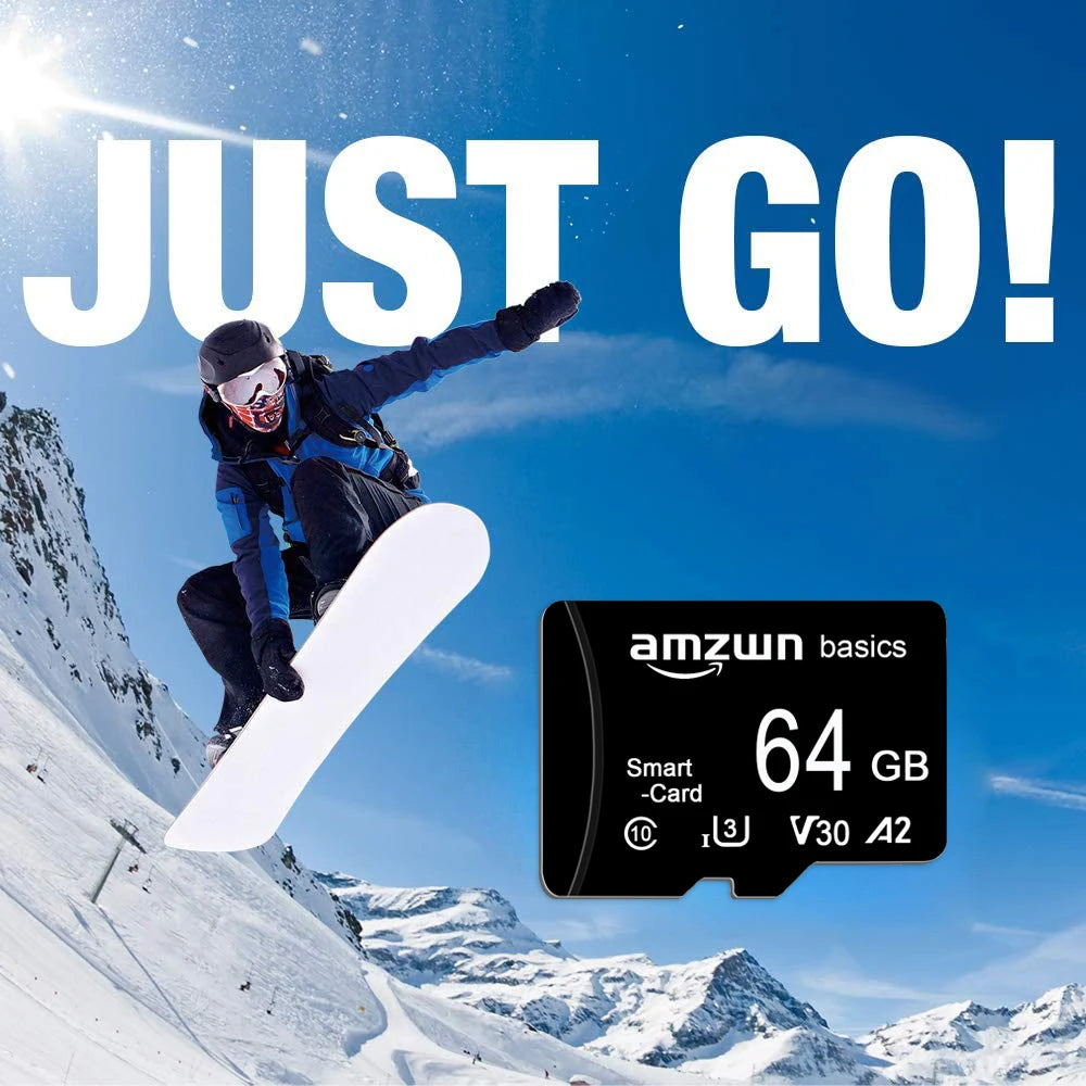 Micro SD Card 2GB–128GB Class 10 V30 A2 – Fast TF Flash Micro SD Memory Card HIP