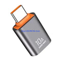 USB-C to USB 3.0 Adapter | 10Gbps & 240W Fast Charging USB-C Adapter HIP Silver CN
