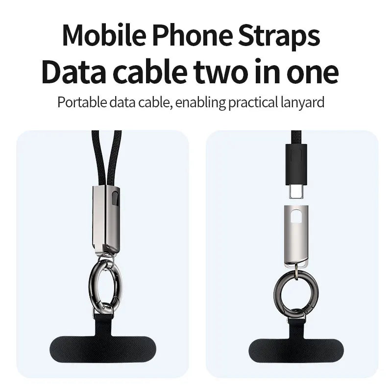 USB-C Keychain Cable PD 60W Fast Charge – Compact 14cm USB-C Charging Cable HIP