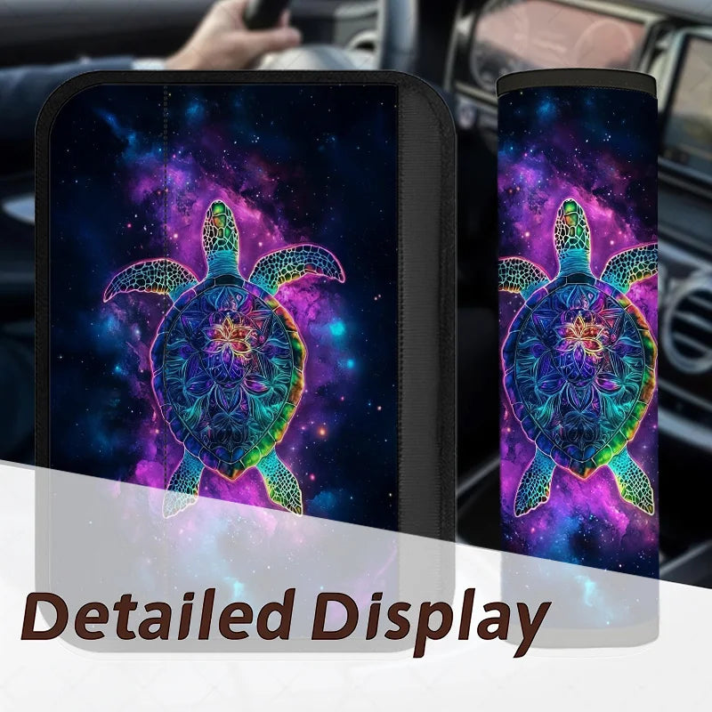 Sea Turtle Car Seat Belt Covers – Galactic & Mandala 2pcs Seat Belt Cover HIP