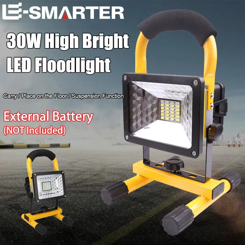 ESMARTER 30W/60W Rechargeable LED Floodlight – IP65 Outdoor Portable LED Floodlight HIP