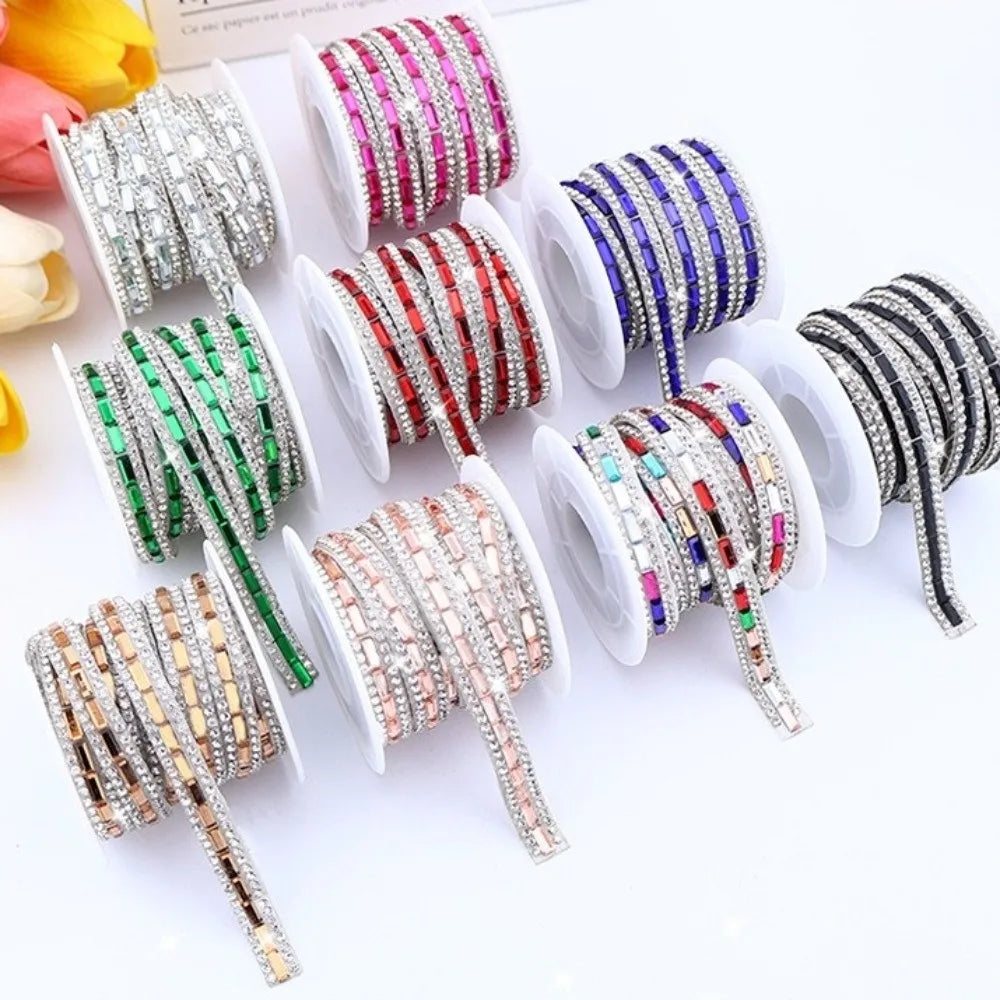 Self-Adhesive Rhinestone Strip – Flexible Crystal DIY Trim Rhinestone Craft Trim HIP