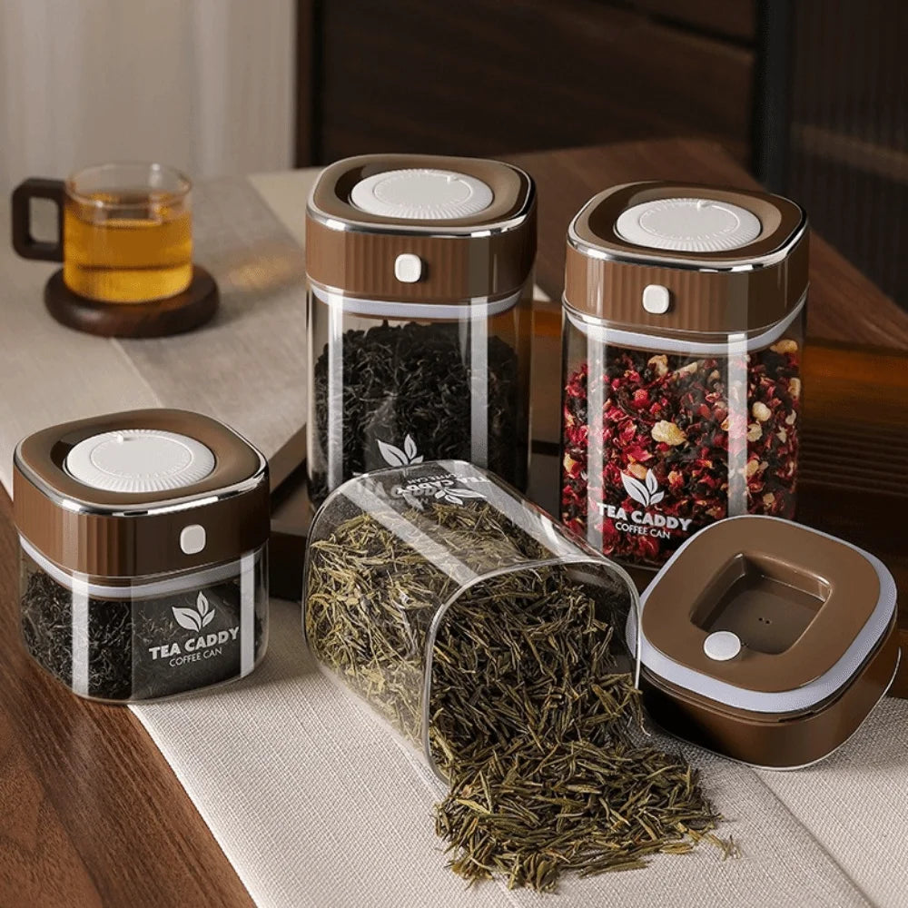 Glass Coffee Bean Storage Jar – Airtight & Date Record Glass Storage Jar HIP