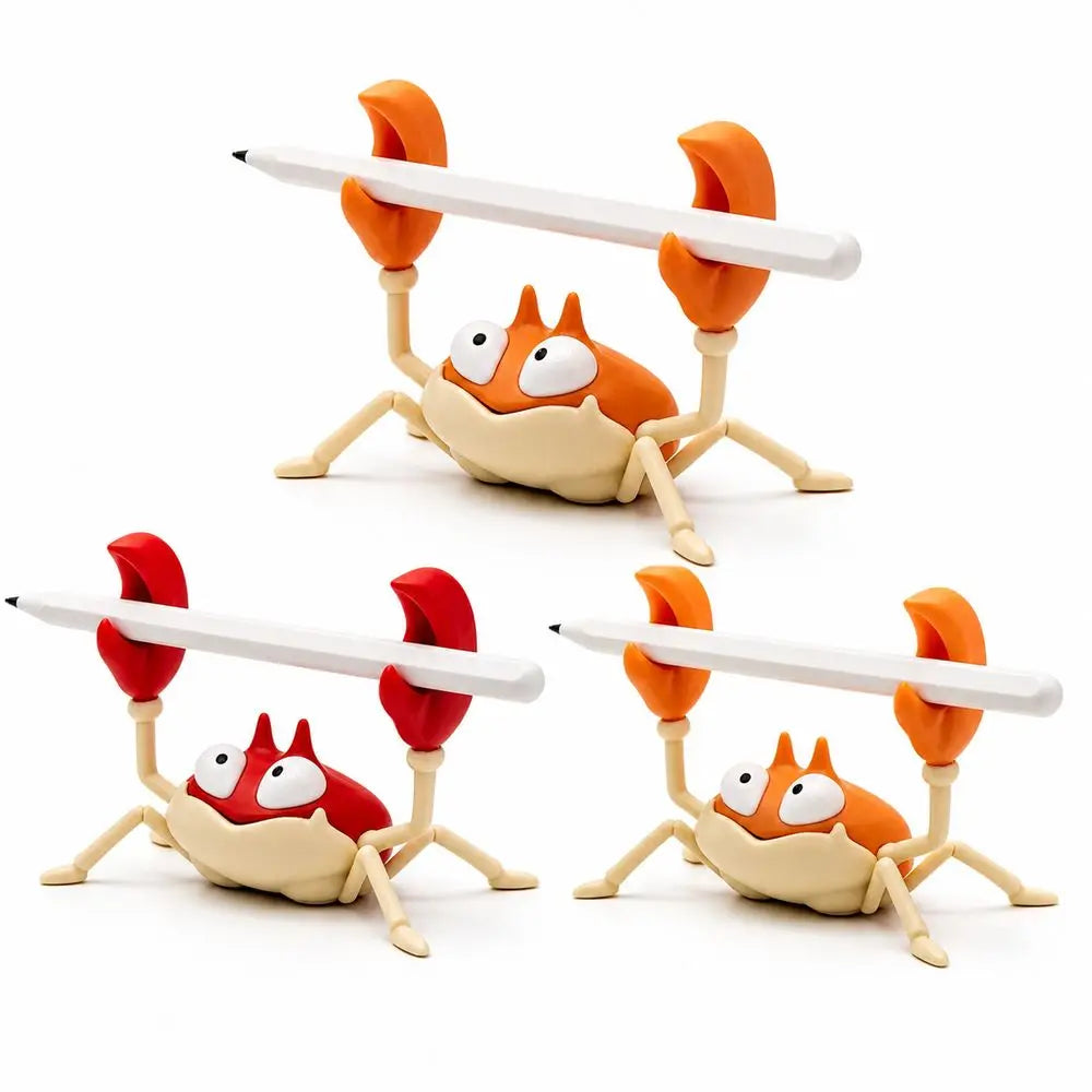 Weightlifting Crab Pen Holder – Novelty PLA Desk Organizer Novelty Pen Holder HIP