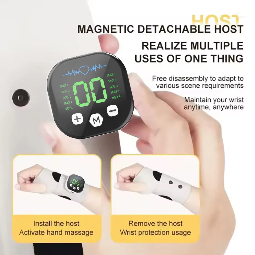 CAMMUO Electric Wrist Massager – Compression & Vibration Electric Wrist Massager HIP