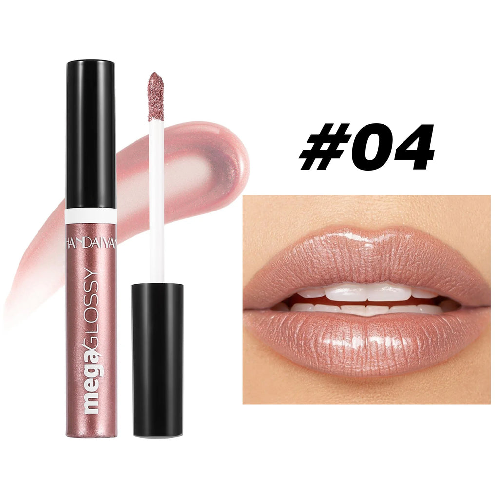 Handaiyan Mirror Shine Lip Gloss – Moisturizing Liquid Lipstick Lip Gloss HIP 04 6ml