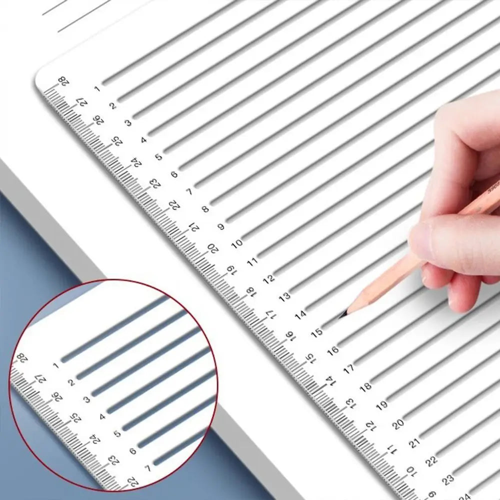 Transparent Calligraphy Stencil Ruler – A4 Straight Line Guide Calligraphy Stencil Ruler HIP