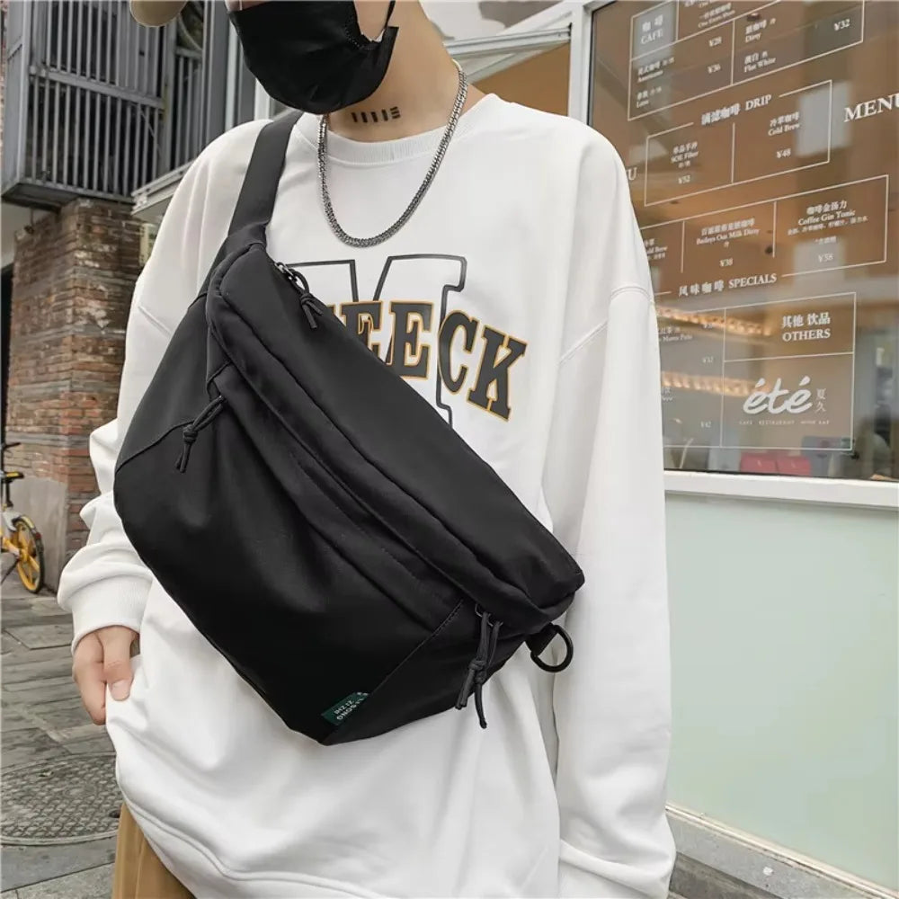 Large Capacity Nylon Crossbody Hip Bag – Unisex Travel Bag Crossbody Hip Bag HIP