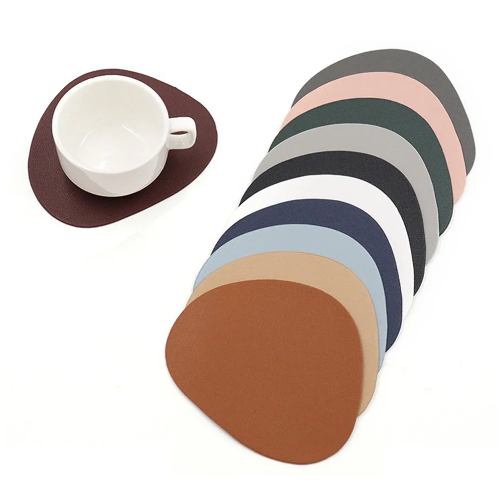 Creative Irregular Circular Heat-resistant Washable Heat-insulating Dining Table Mat Oil Resistant Kitchen Table Mat Coffee Mat HIP