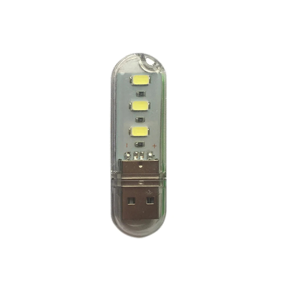 LDHLM Mini USB LED Night Light – Reading & Laptop Lamp USB LED Night Light HIP Cool White