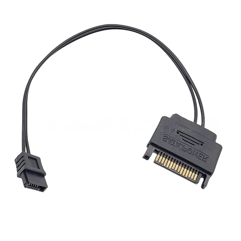 SATA 15-Pin to 6-Pin Power Adapter Cable – HDD & DVD Drive Power Adapter Cable HIP As Photo
