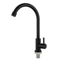 Black Wall-Mounted Single Cold Water Tap – Kitchen & Bath Wall-Mounted Faucet HIP B