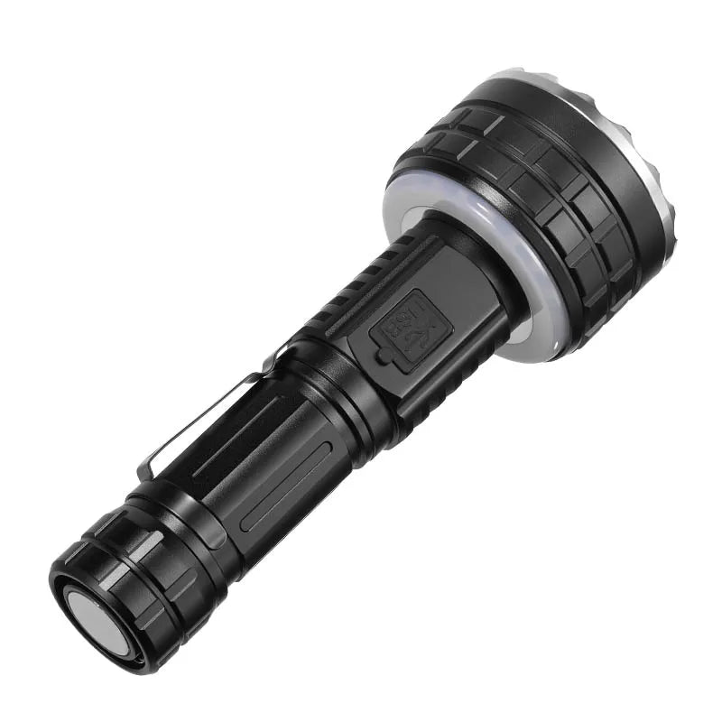ESMARTER 15W LED Rechargeable Flashlight – Digital Display LED Flashlight HIP