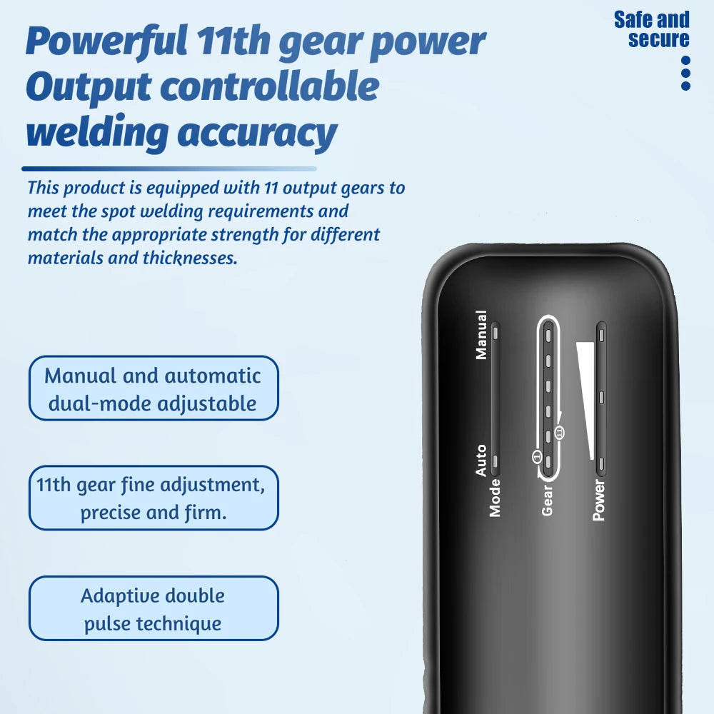 Handheld Spot Welder Portable Digital LED 11-Level 18650 DIY Handheld Spot Welder HIP