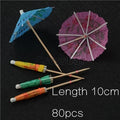Bamboo Cocktail Picks & Cupcake Toppers – Fruit Fork Flag Set Cocktail Picks Set HIP 80pcs