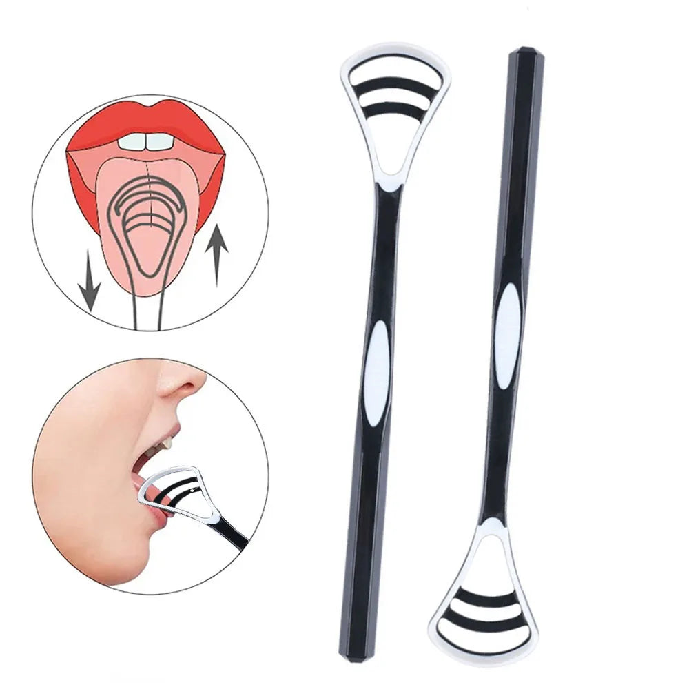 Double-Sided Tongue Scraper – Ergonomic Anti-Slip Handle | RUZOFO Tongue Scraper HIP