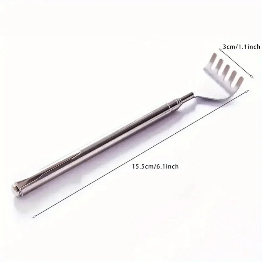 Telescopic Stainless Steel Back Scratcher – Extendable Back Scratcher HIP