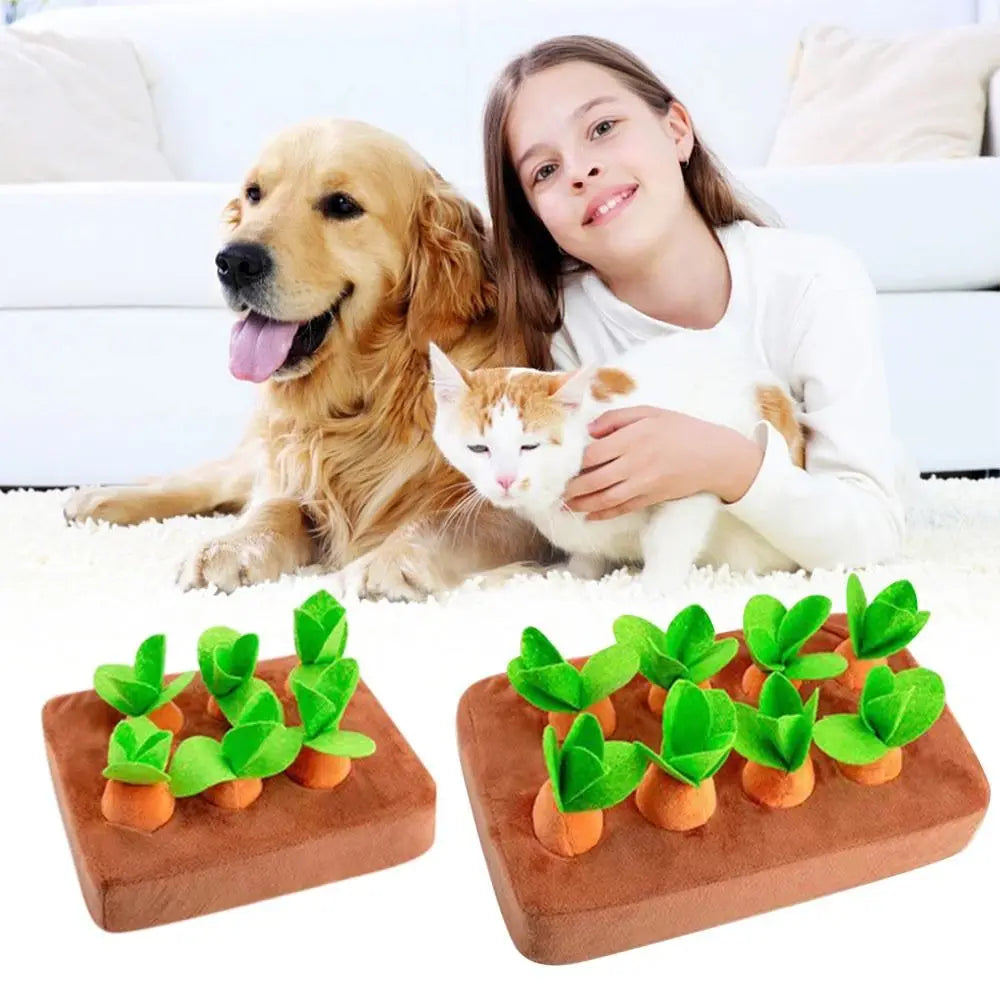 Pulling Carrot Plush Toy – Interactive Garden Stuffed Set Interactive Plush Toy HIP