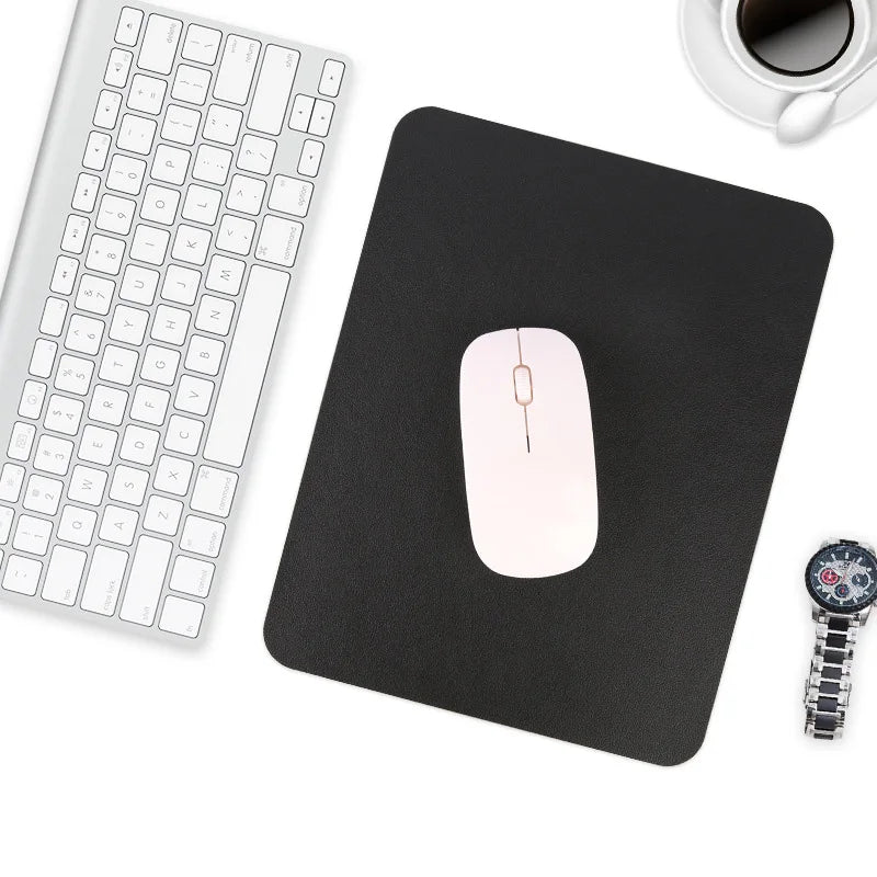 PU Leather Mouse Pad – Anti-Slip & Waterproof | Solid Color Mouse Pad HIP