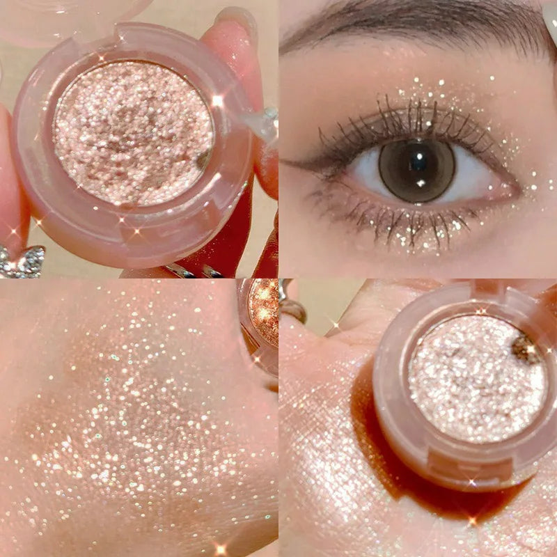 Diamond Eye Shadow Palette Gorgeous Glitter Eyeshadow Glossy Shiny Highlighter Shadow Shimmer Cowherd Weaver Girl Eyes Makeup HIP