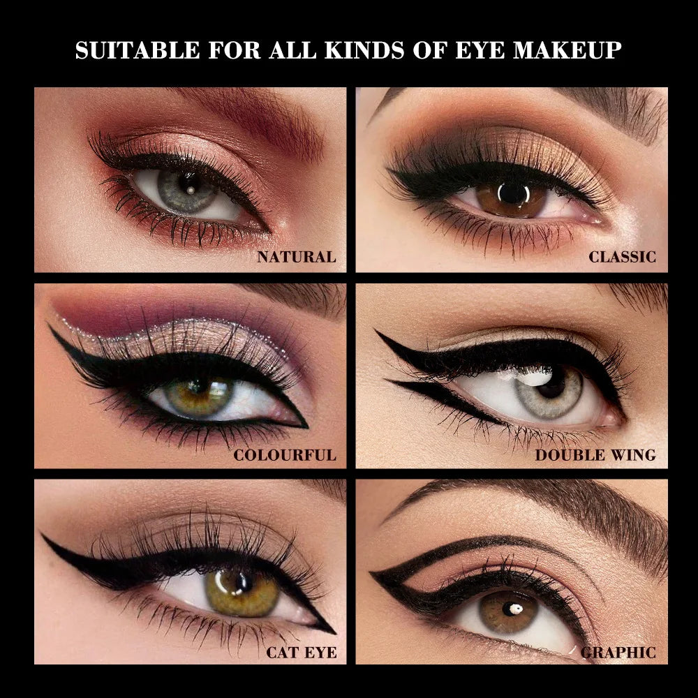 Double-Ended Stamp Eyeliner Pen – Waterproof Wing Liner Liquid Eyeliner Pen HIP