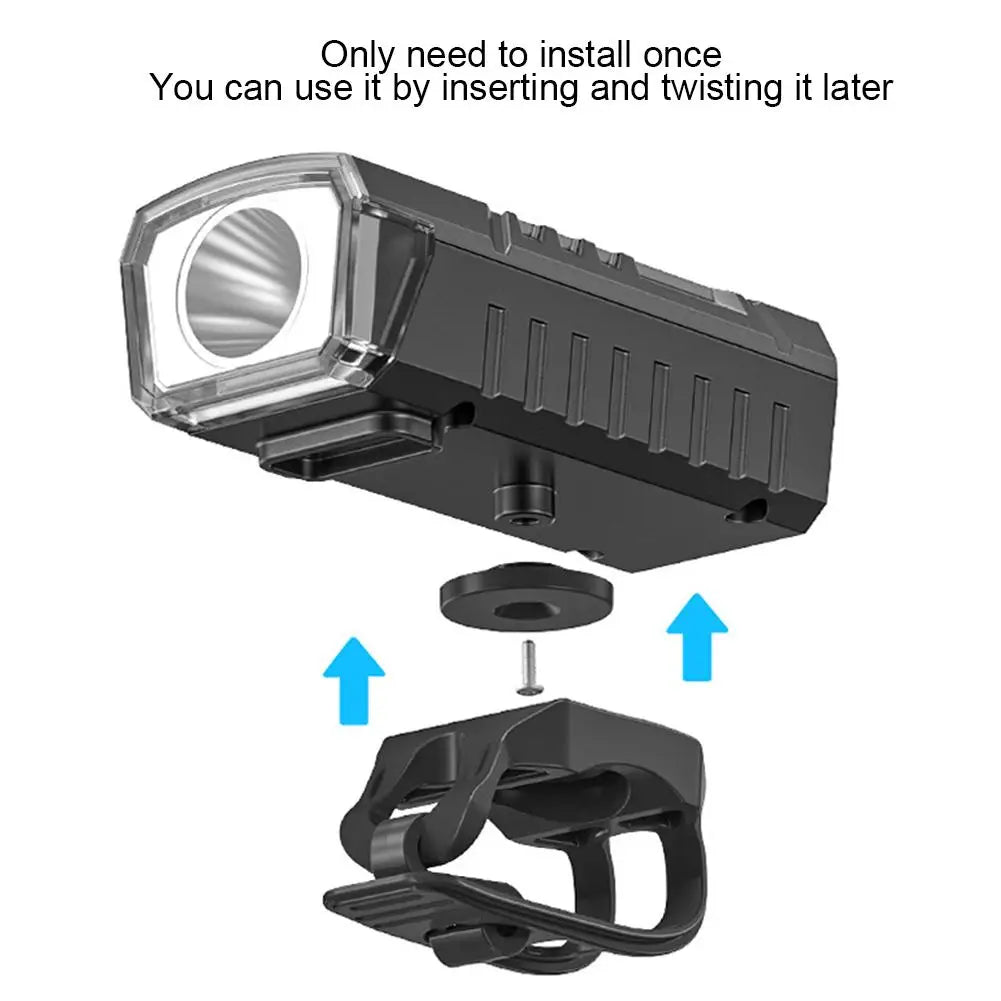 Solar Bike Light Headlight USB Rechargeable Display Bicycle Flashlight Front Lamp For Mountain And Road Bikes Dropshipping HIP