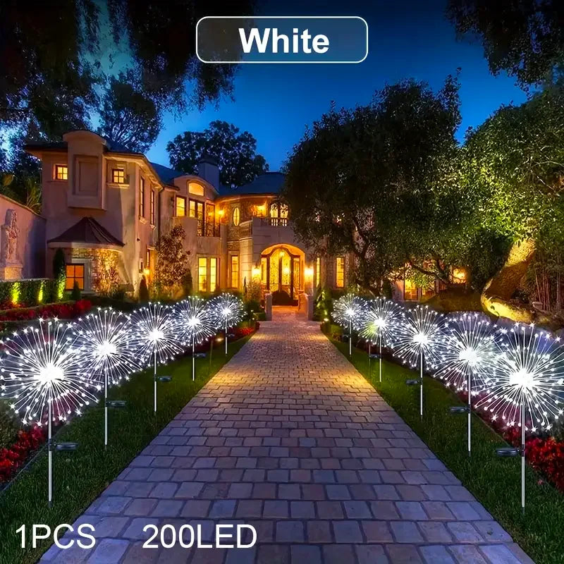 Solar Firework Dandelion Globe Lights – Outdoor Waterproof Solar Garden Lights HIP