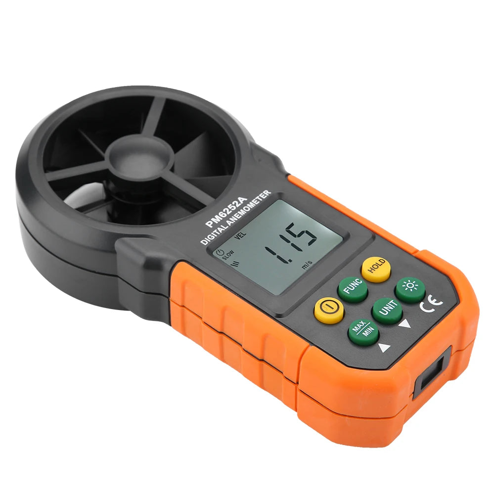 Digital Anemometer Anemometer PEAKMETER PM6252A Digital Wind Speed Meter Air Volume Measuring Anemometer Wind Speed Meter HIP