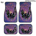 4-Piece Starry Night Cat Car Floor Mats – Universal Fit Car Floor Mats HIP black