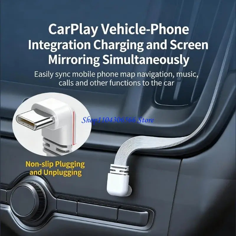 90 Degree USB-C Silicone Cable – 100W Fast Charging 10/20/50cm USB-C Charging Cable HIP