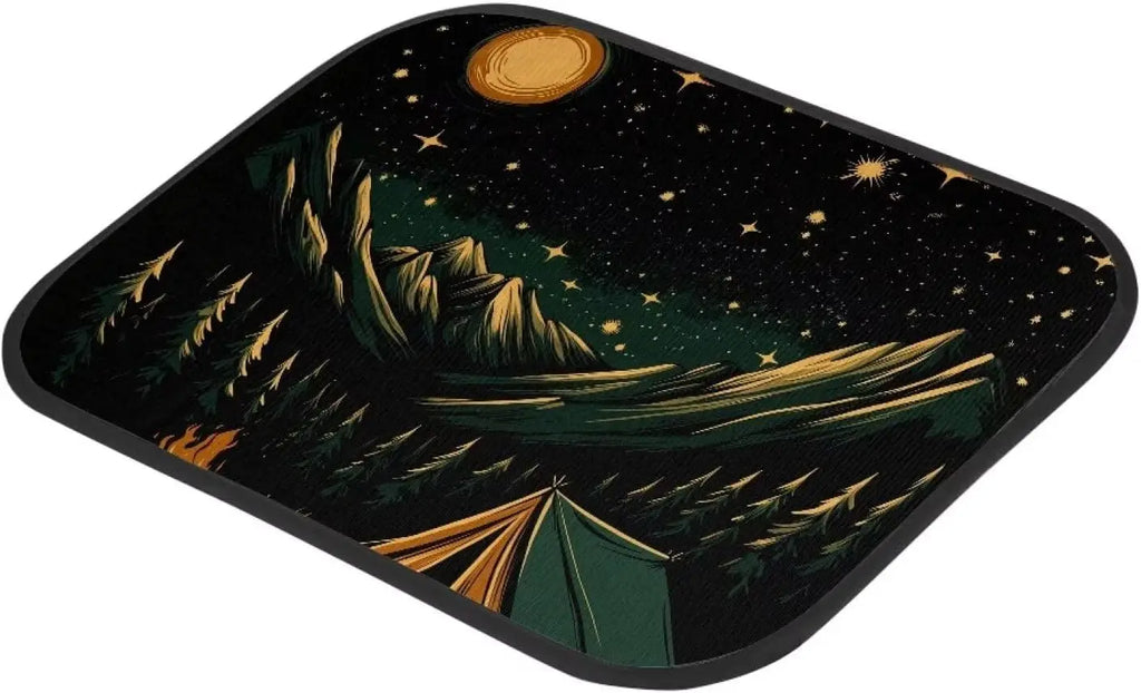 Car Floor Mats Set of 4 – Mountain Camping Anti-Slip Carpet Car Floor Mats HIP
