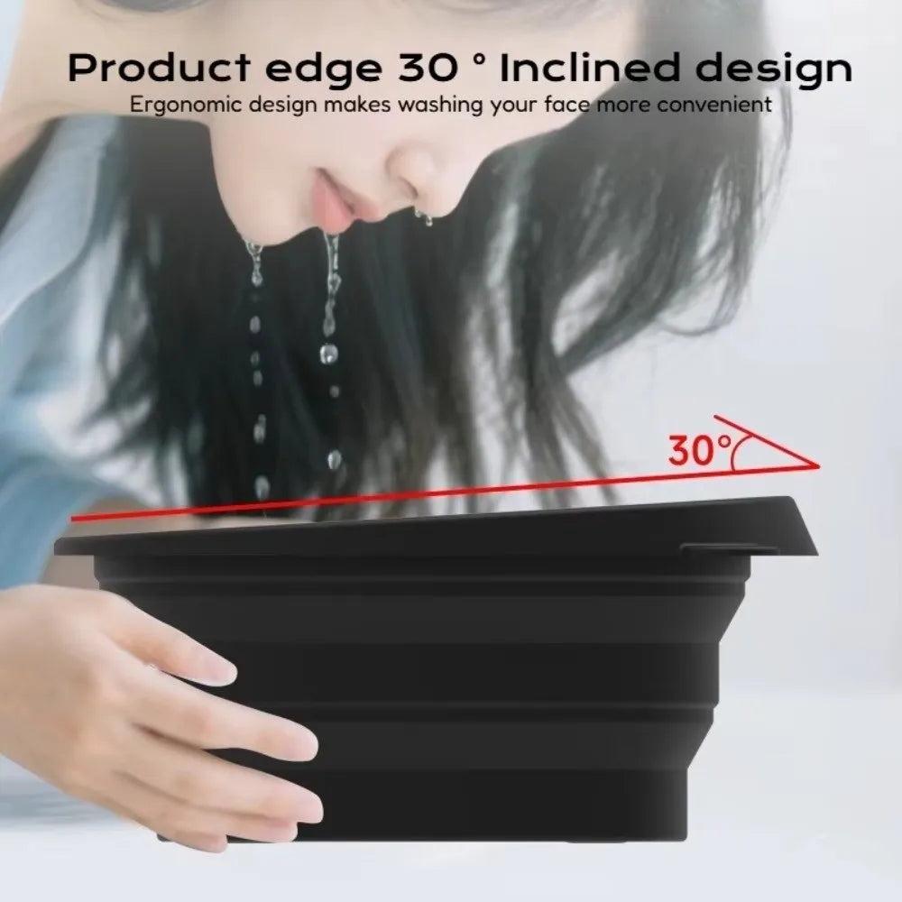 Foldable Silicone Face Ice Bath Bowl with Built-In Ice Tray Facial Ice Bath Bowl HIP