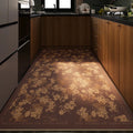 Floral Kitchen Rug – Non-Slip Ultra-Absorbent Diatom Mud Mat Kitchen Floor Mat HIP GU6958-G 1pc 160x230cm