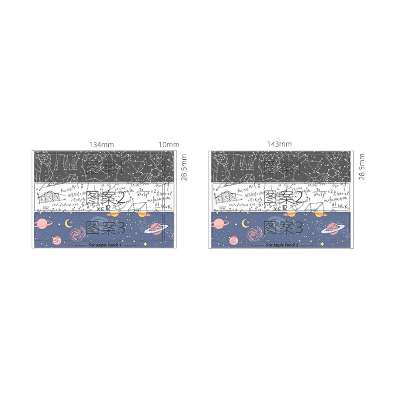 3-Pack Apple Pencil 2 Sticker Skins – Non-Slip Scratch-Proof Stylus Sticker Skin HIP