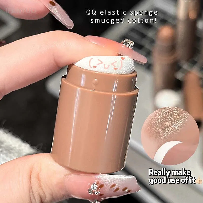 Face Contour Bronzer Stick Moisturizing Silky Three-dimensional Contour Pen Natural Matte Gray Brown Nose Shadow Makeup Contour HIP