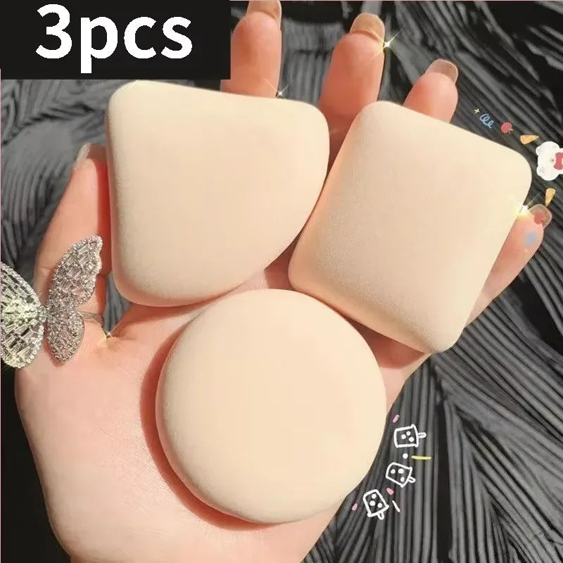 Soft Cosmetic Sponge Puff Set – Dry & Wet Foundation Blender Cosmetic Sponge Puff HIP C657-3pcs opp