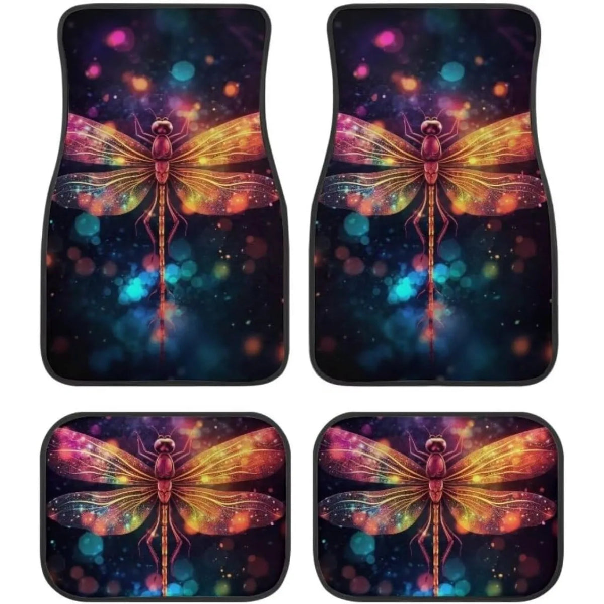 4-Piece Dragonfly All-Weather Heavy Duty Car Floor Mats Set Car Floor Mats HIP 1