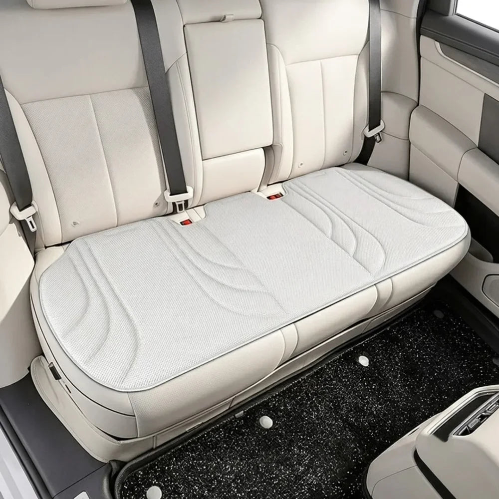 Seaweed Fiber Car Seat Cushion – Anti-Slip Latex Filled Car Seat Cushion HIP White Rear Cushion