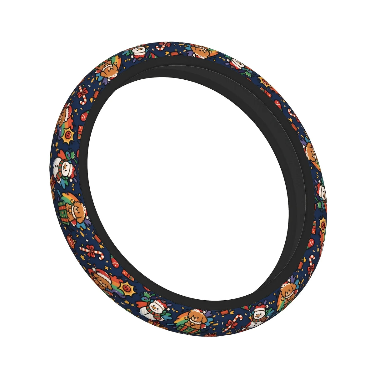 Christmas Steering Wheel Cover – 15 Inch Polyester | HIP Steering Wheel Cover HIP