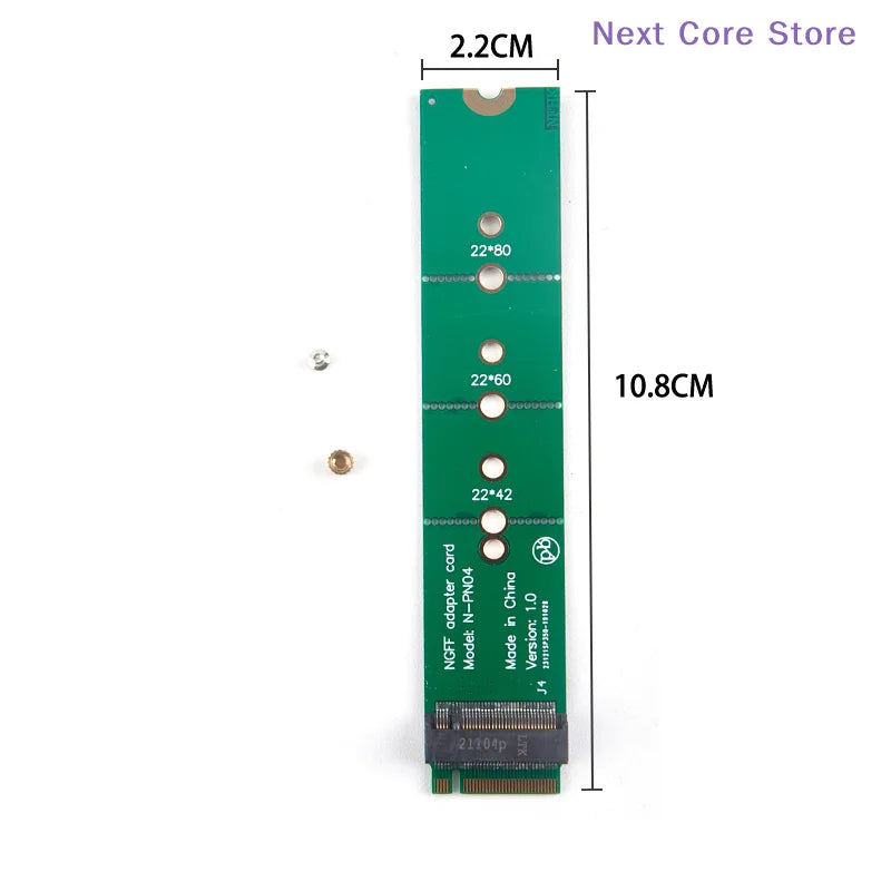 M.2 NGFF NVMe SSD Extension Card | 2230/2242 to 2280/22110 SSD Extension Card HIP