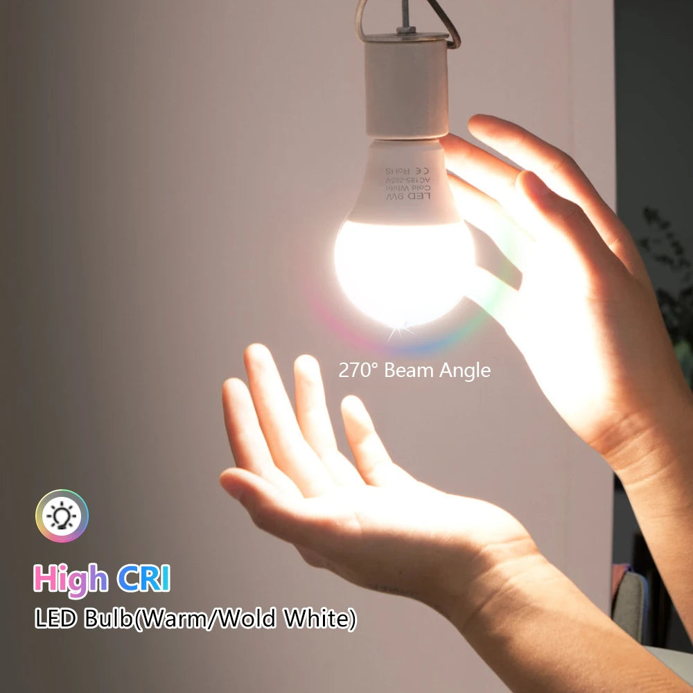YNL E27 LED Bulb 3W–18W Globe Lamp Cool & Warm White 220V LED Globe Bulb HIP
