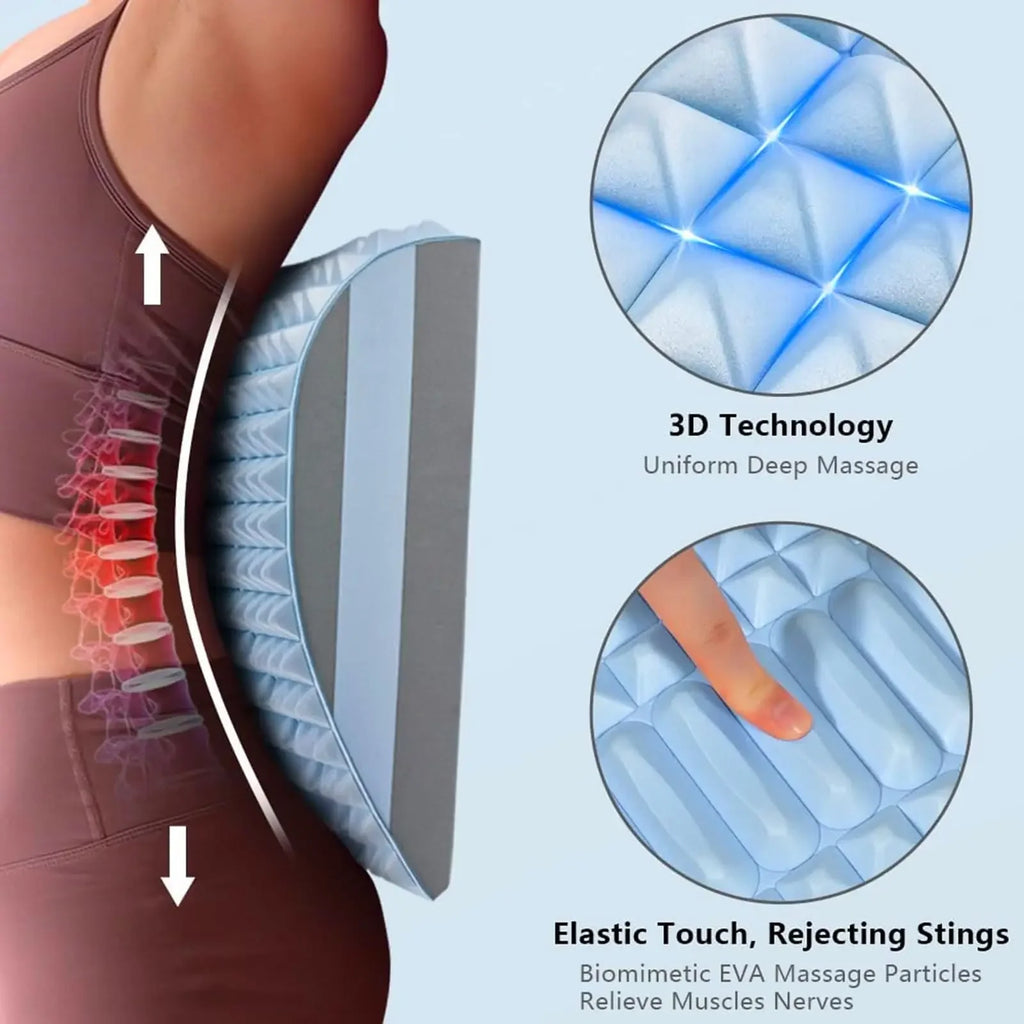 Back & Neck Stretcher Pillow – Acupressure Lumbar Support Back Neck Stretcher HIP