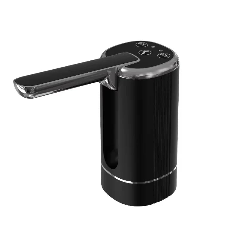 USB Electric Folding Water Pump – Portable Rechargeable Dispenser Electric Water Pump HIP black