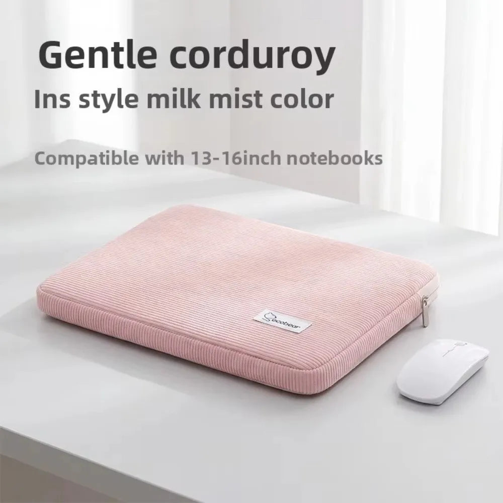 Corduroy Laptop Sleeve Bag – Shockproof 11–13" & 15–15.6" Laptop Sleeve Bag HIP