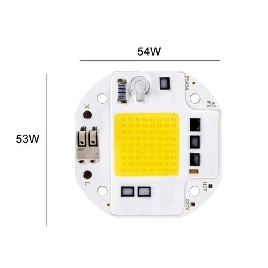 50W 70W 100W COB LED Chip AC 110V 220V – No Driver DIY COB LED Chip HIP