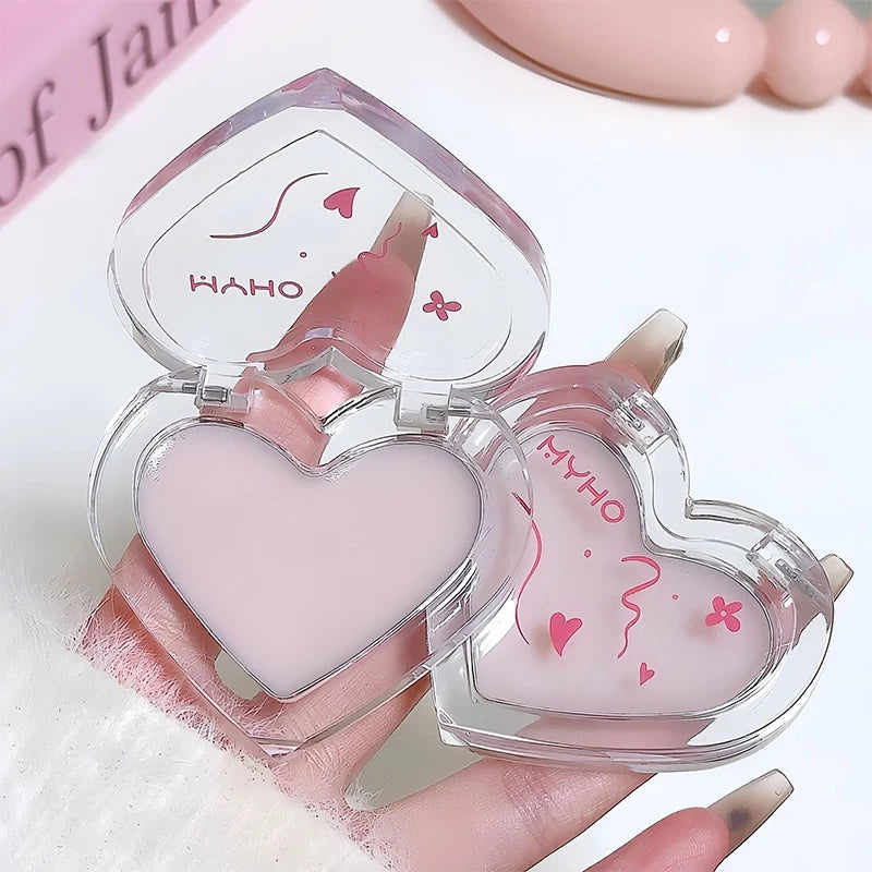 Love Heart Water Light Shimmer Cream Multiuse Natural Rose Pink Blush Clear Transparent Face Brighten Contour Body Highlighter HIP
