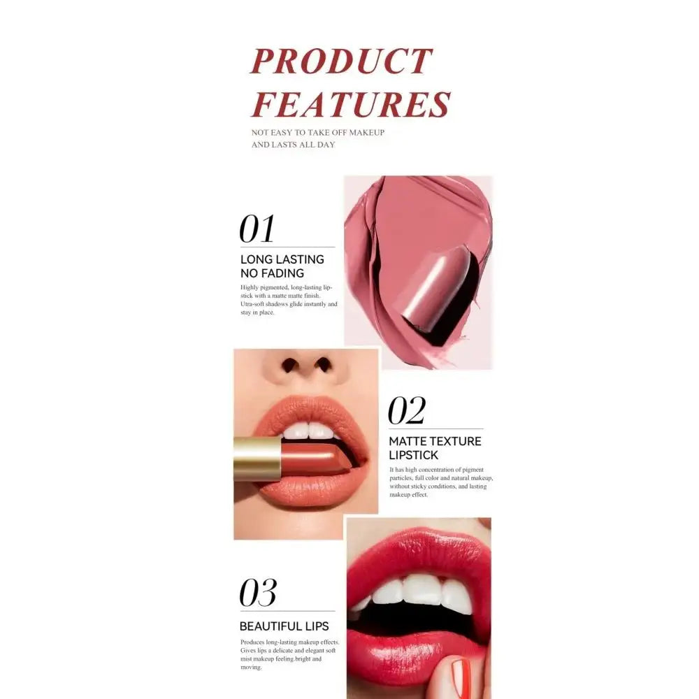 SAM SUGAR 6-Pc Matte & Pearlescent Lipstick Set | Long Lasting Lipstick Set HIP